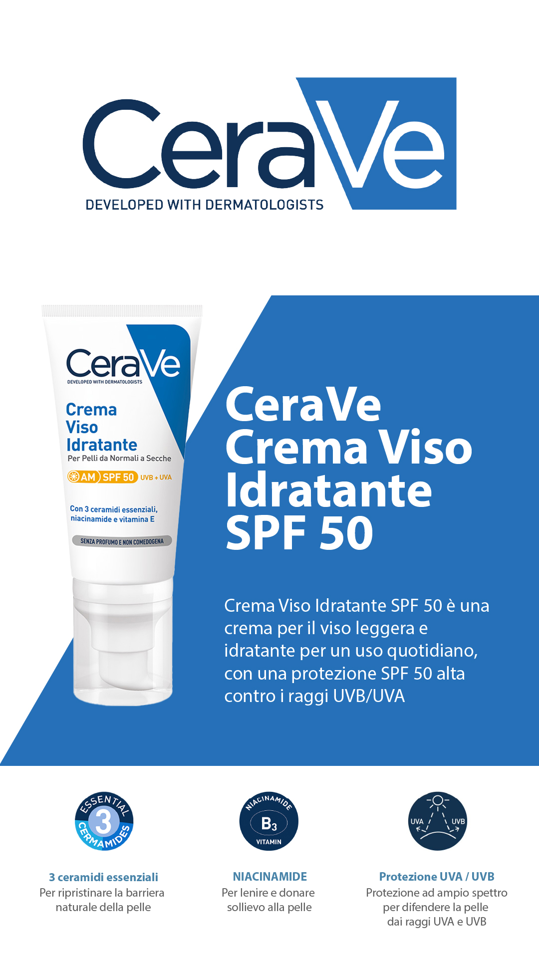 V-CERAVE CREMA VISO SPF 50 - 23